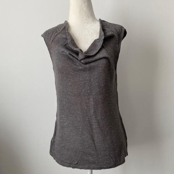 Banana Republic Factory Tops - Banana Republic Factory Sleeveless Cowl Neckline Light Sweater